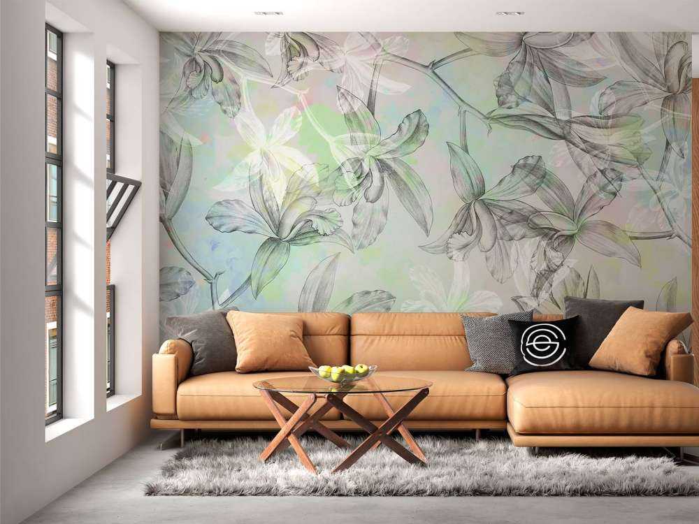 Harmonie d'orchidées aquarelle