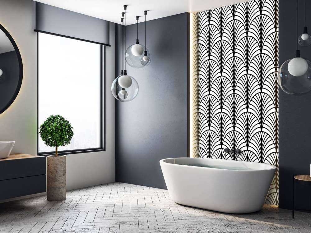 Palmette noir et blanc