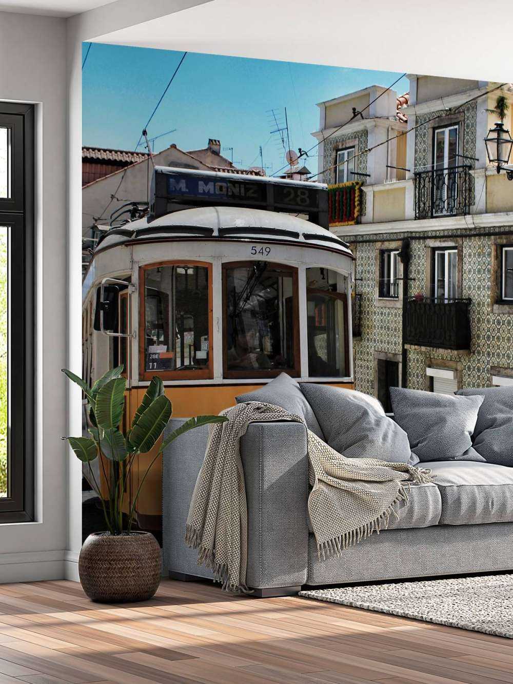 Tramway jaune