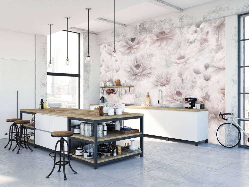 Mur romantique orange