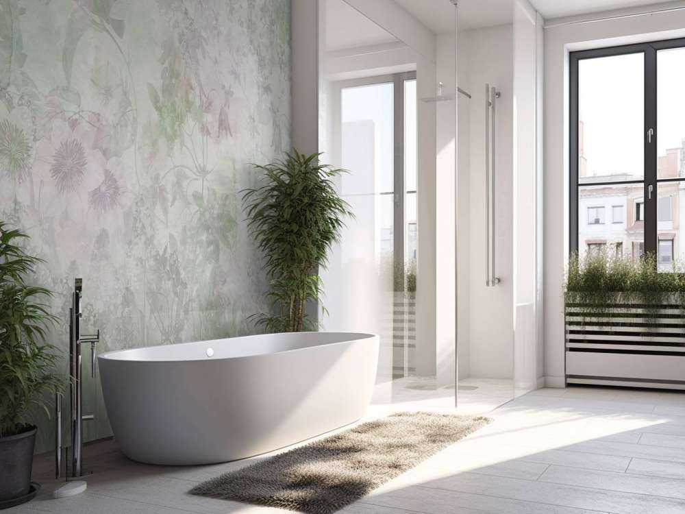 Jardin aquarelle vert