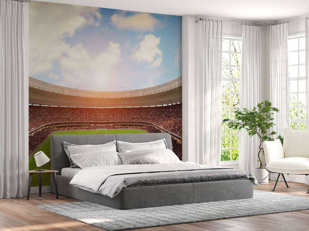 Stade de football rempli