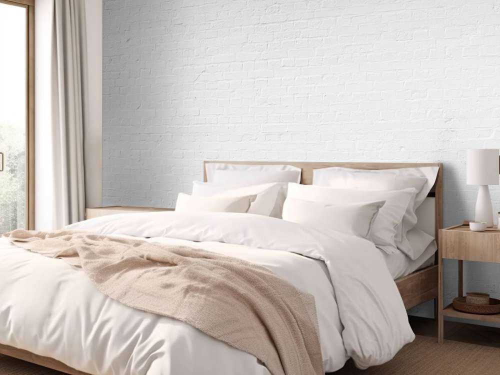 Mur peint en blanc