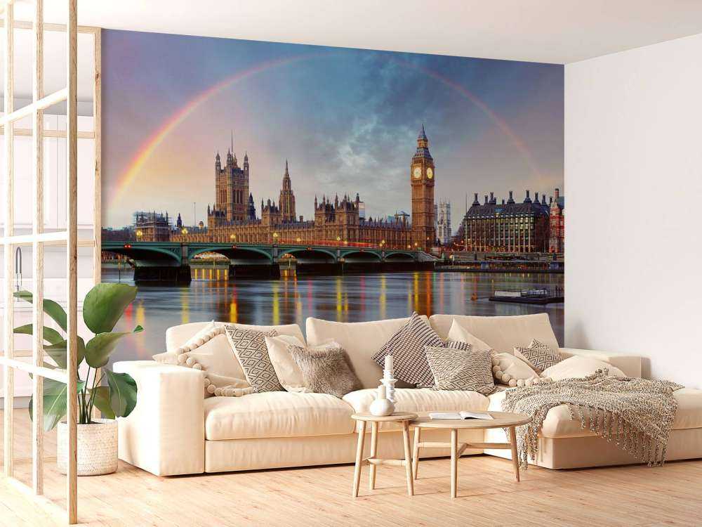 Arc-en-ciel sur Londres