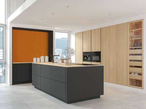 Béton orange vif