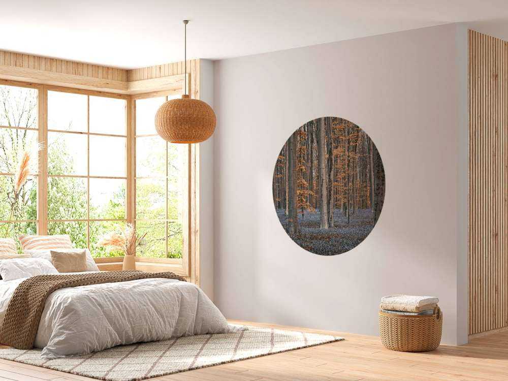 Forêt aux teintes pastel