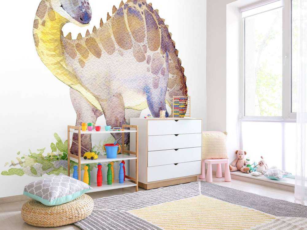Dinosaure de l'aquarelle