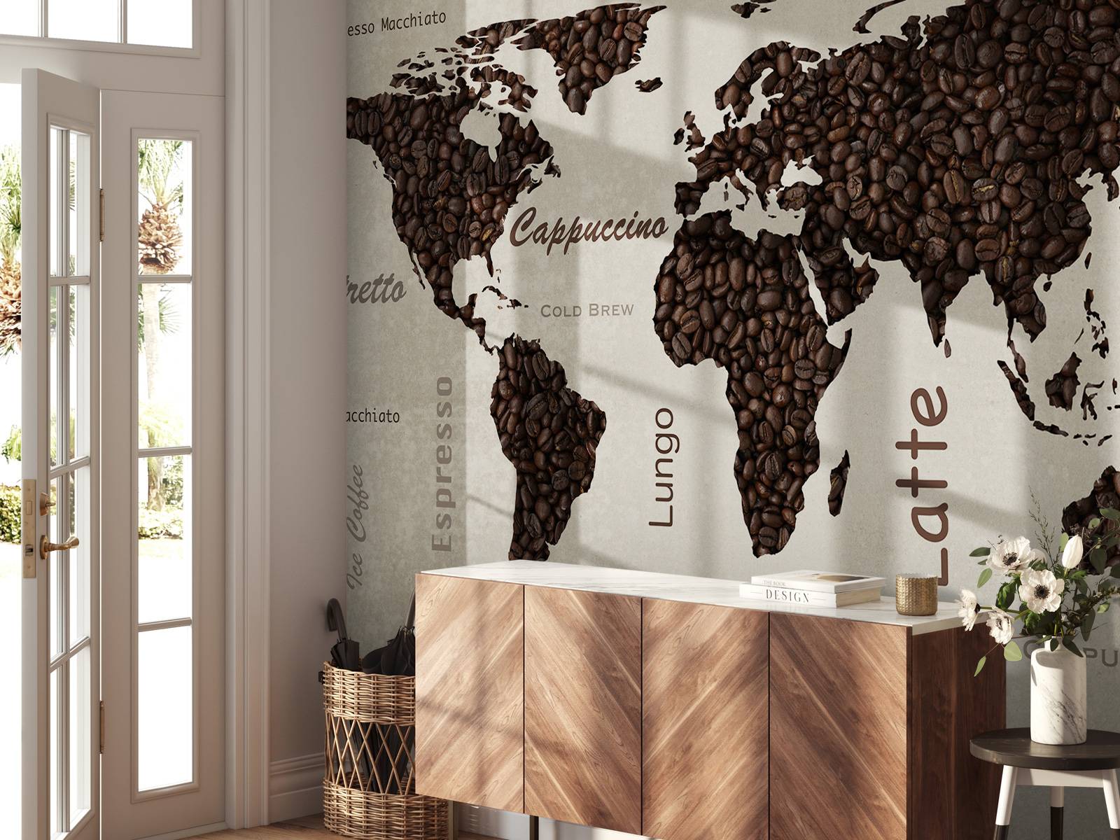 Carte du monde du café