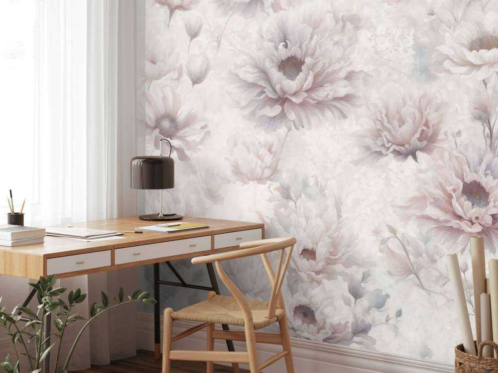 Mur romantique orange