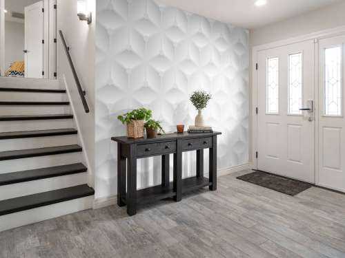 Motif 3D blanc