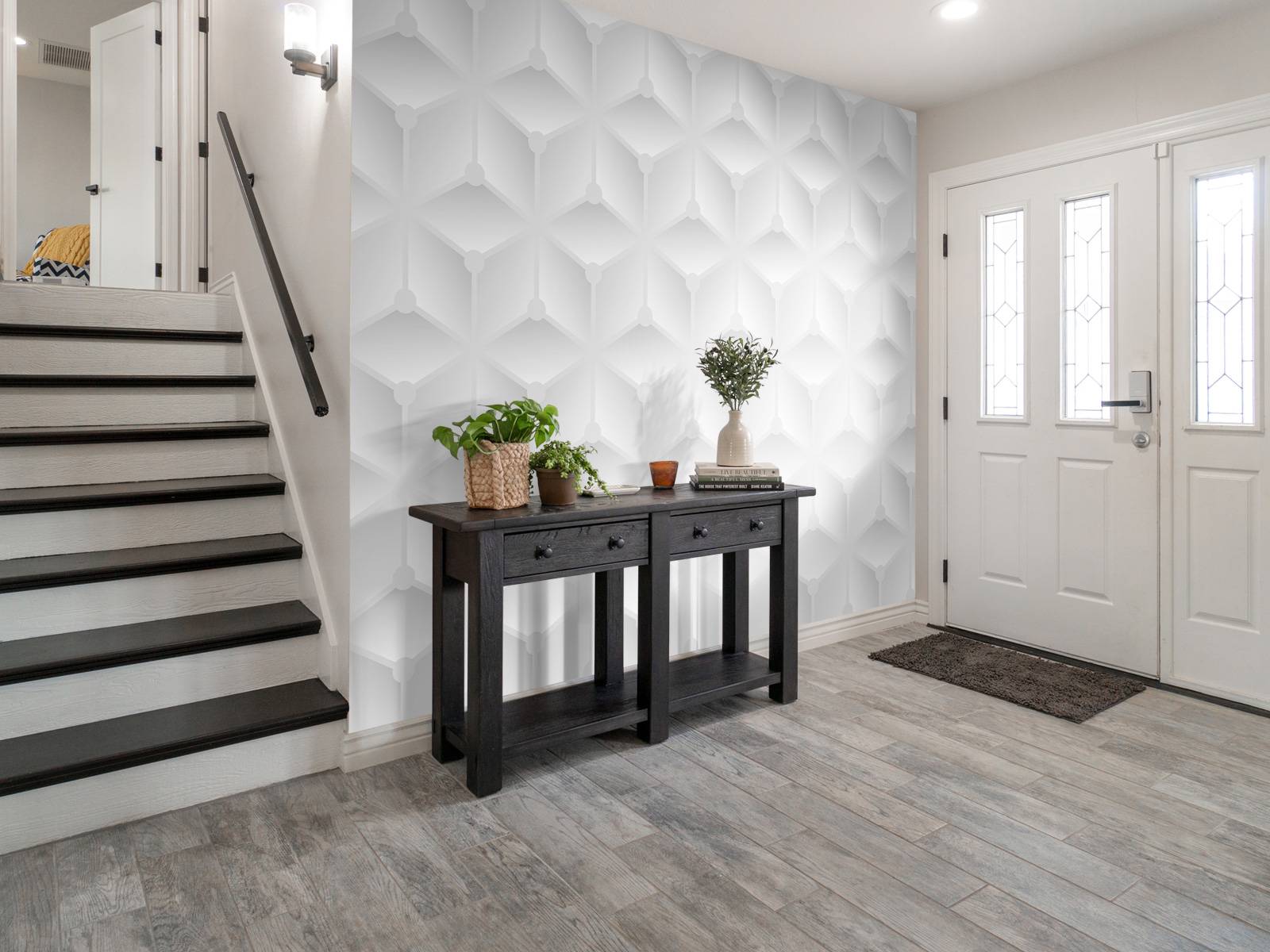 Motif 3D blanc