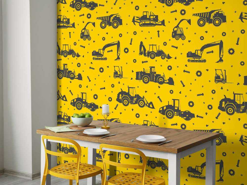 Jaune de construction jaune