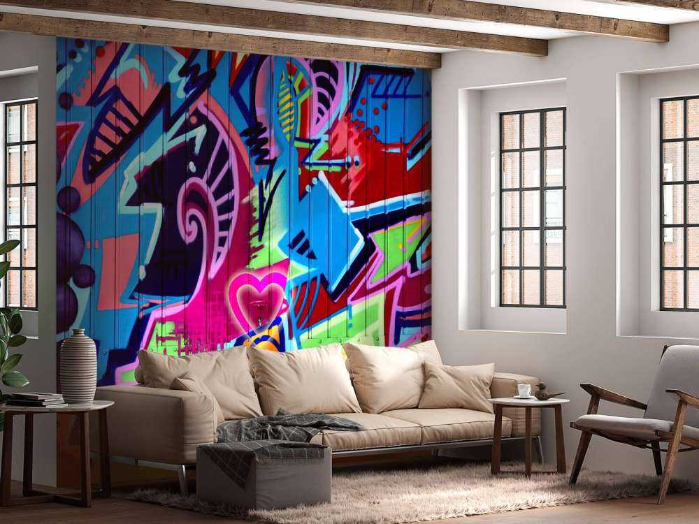 Graffitis au néon