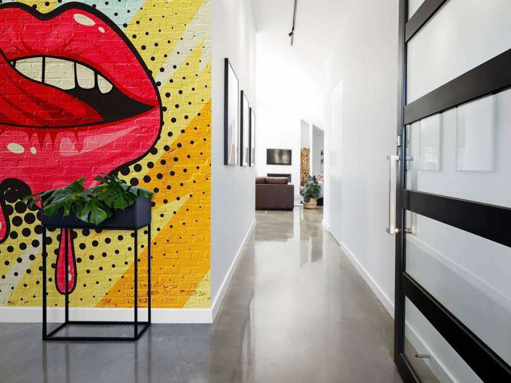 Graffiti d'une bouche