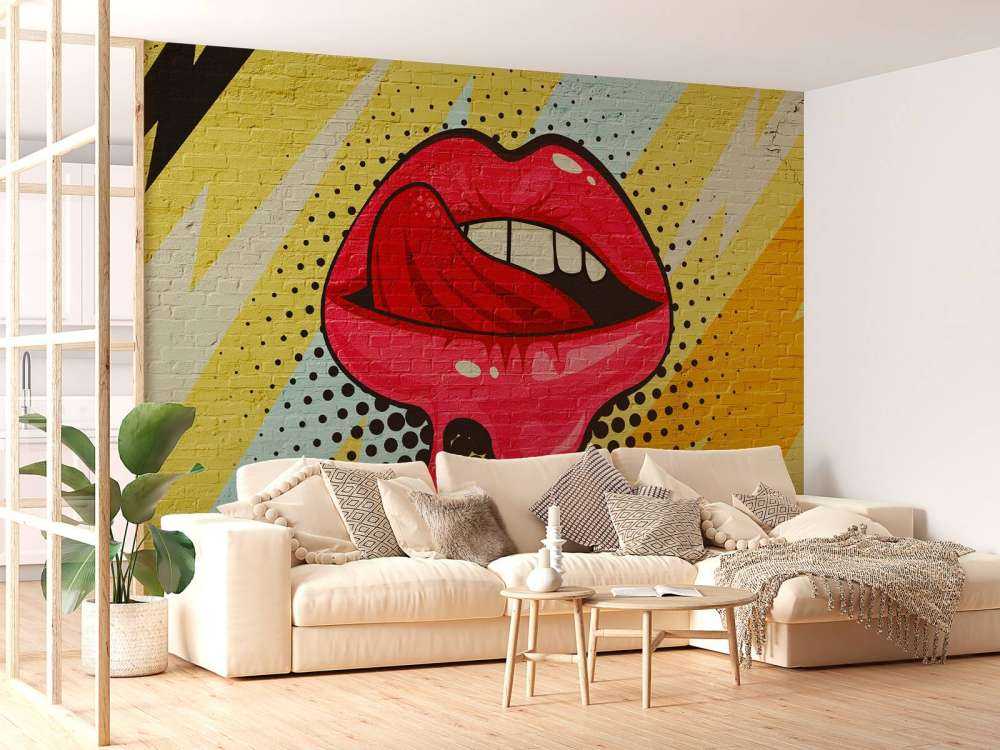 Graffiti d'une bouche