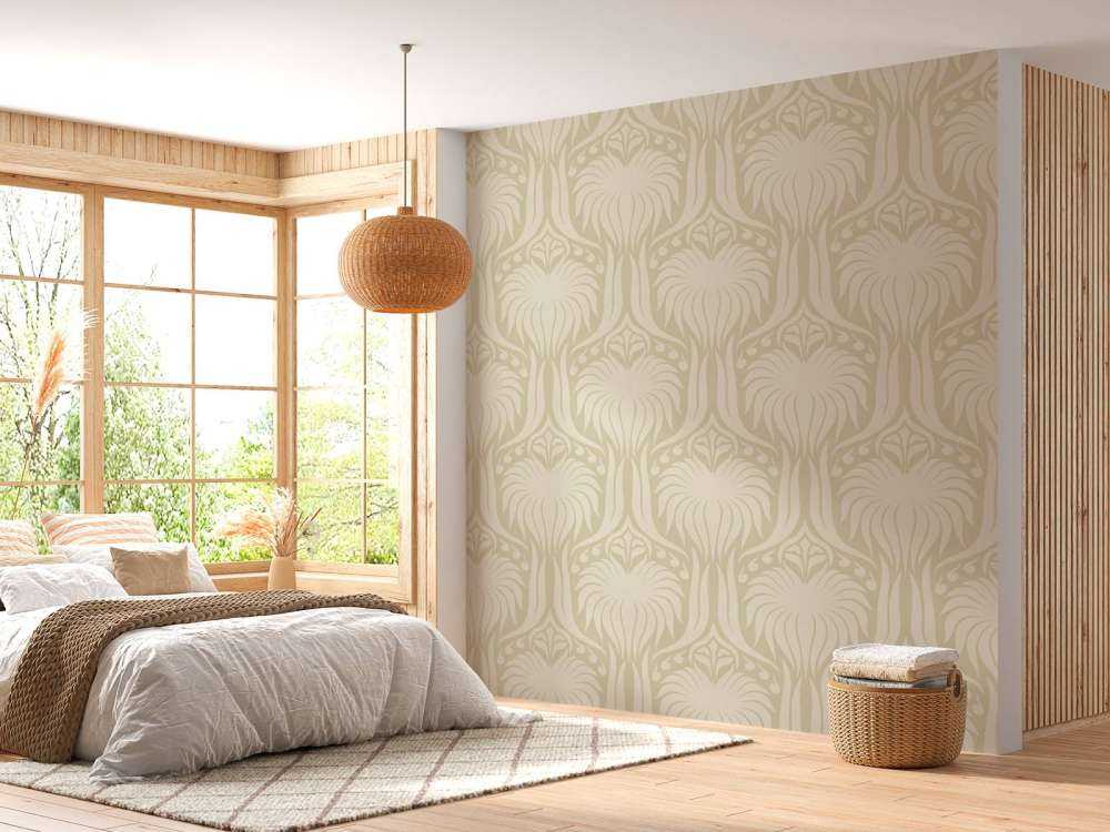 Motifs Lotus beige