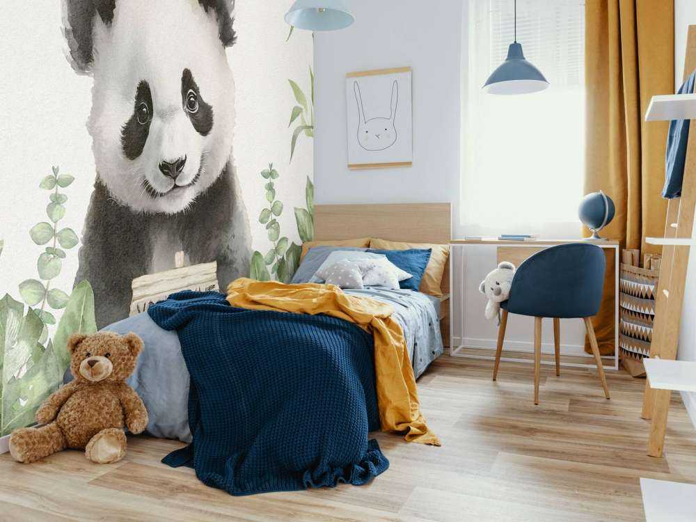 Bébé panda dans la jungle