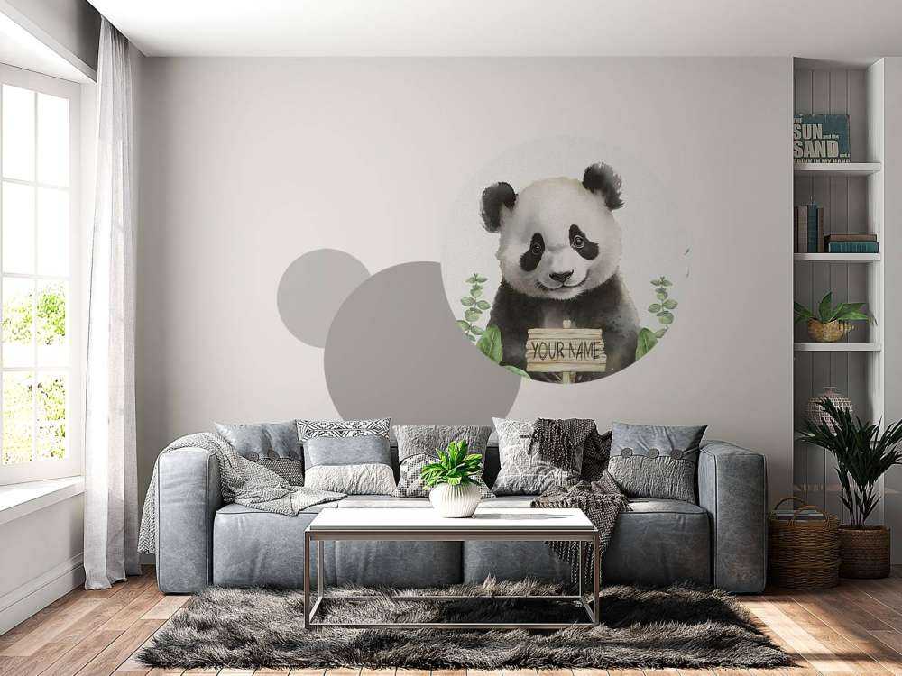 Bébé panda dans la jungle