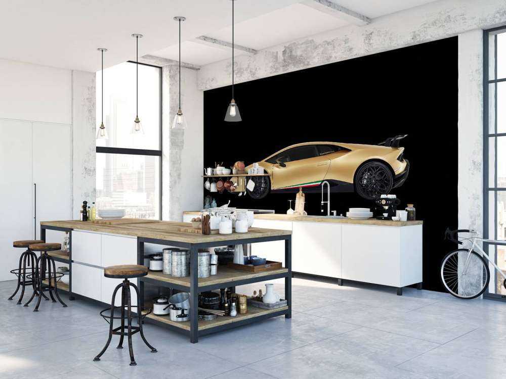Lamborghini Huracán - Côté, noir
