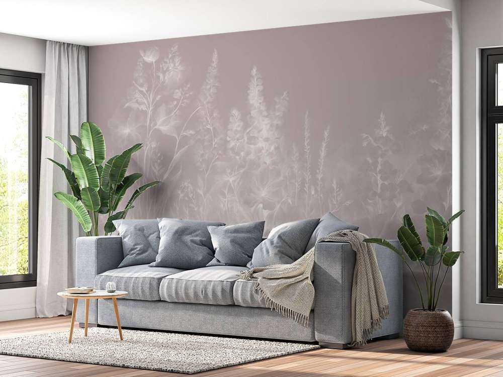 Jardin anglais tendre - rose