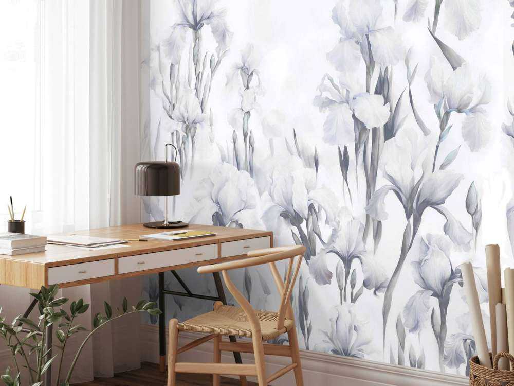 Iris dansent gris sans couture