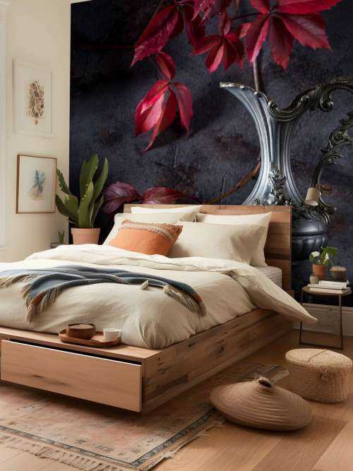 Boite de vin rouge et fruits rouges