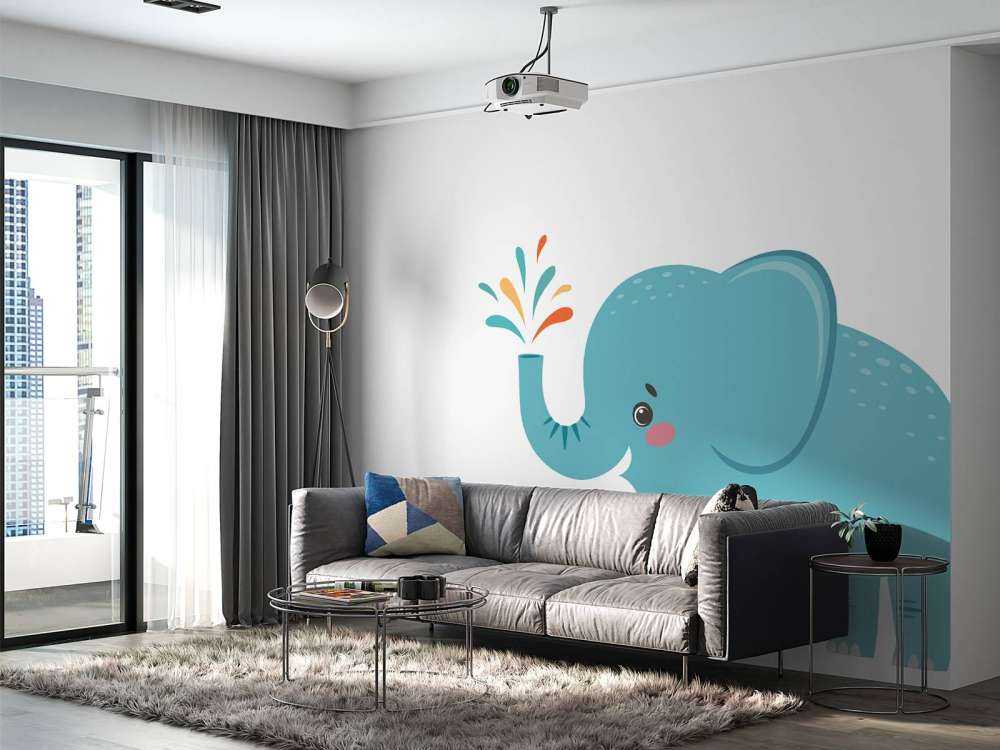 Eléphant joyeux