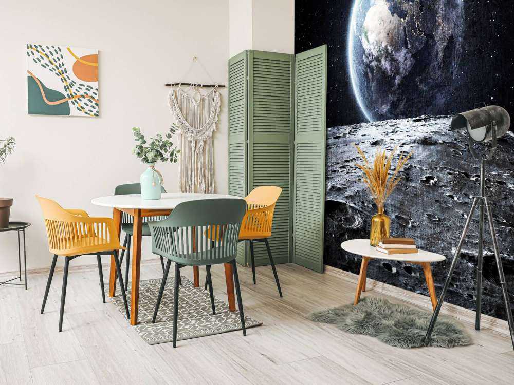 La lune et la terre