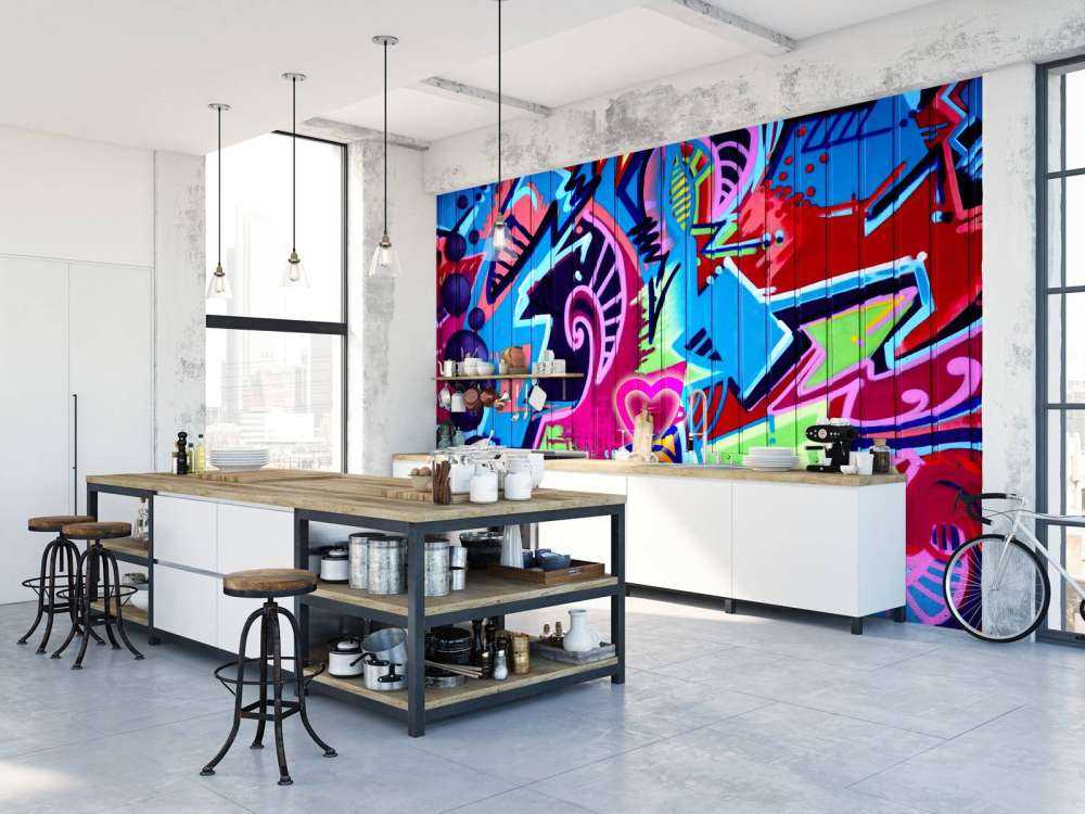 Graffitis au néon