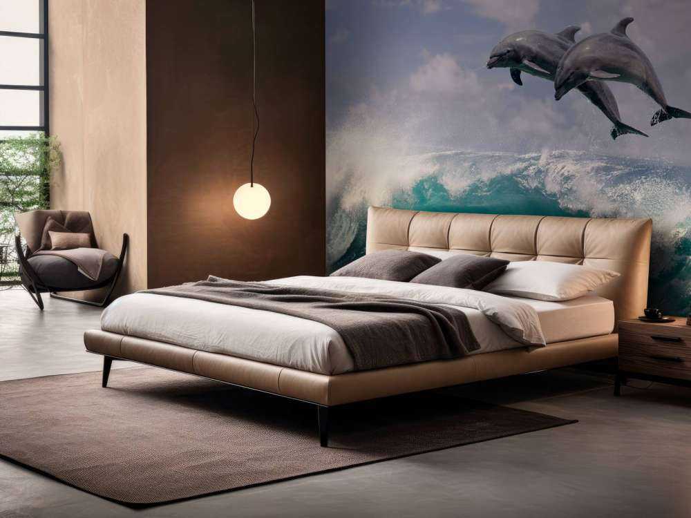 Dauphins et vagues