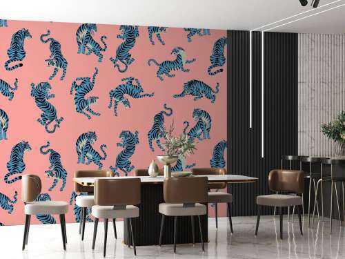 Motif Tigres bleus