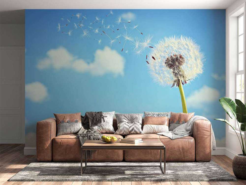 Pappus de pissenlit volants