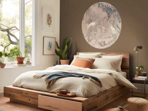 Splendeur Baroque du Paon sous un Angle Moderne