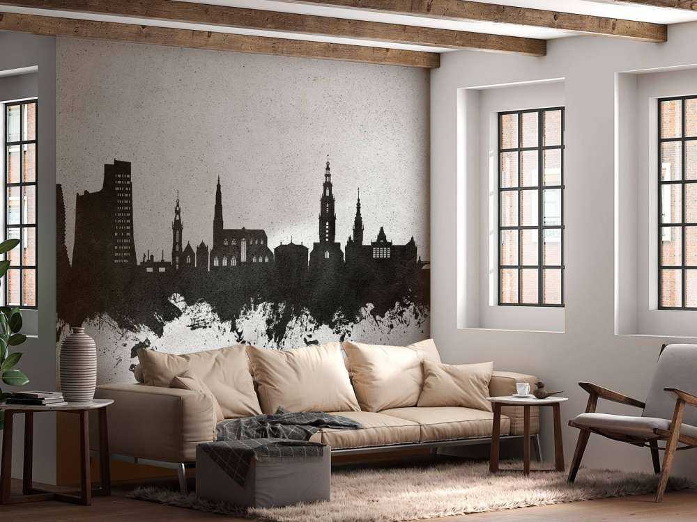 Aquarelle skyline, Groningue