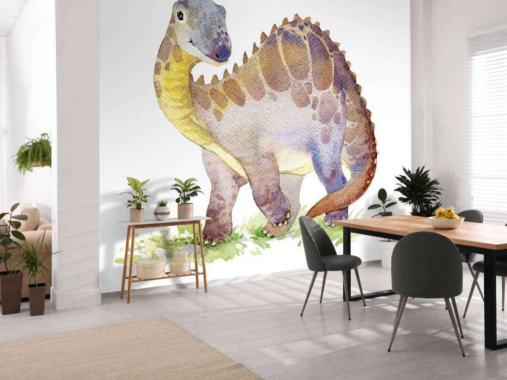 Dinosaure de l'aquarelle