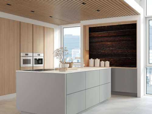 Mur en bois foncé