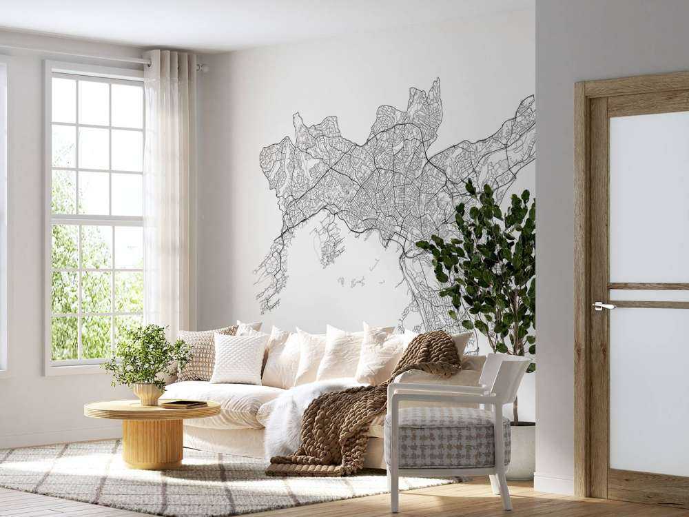 Carte d'Oslo, blanc