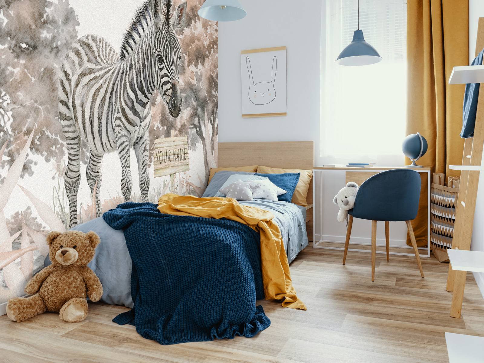 Bébé zèbre dans la nature taupe