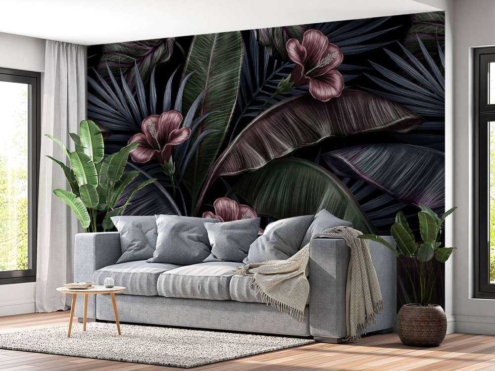 Hibiscus tropical motif
