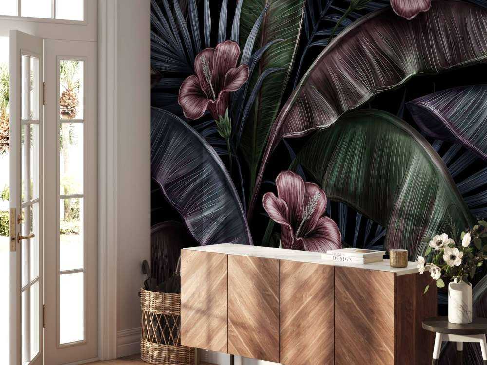 Hibiscus tropical motif