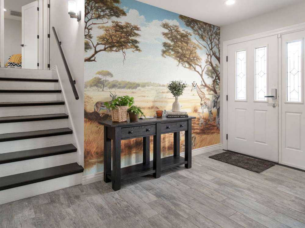 Paysage de safari en couleur