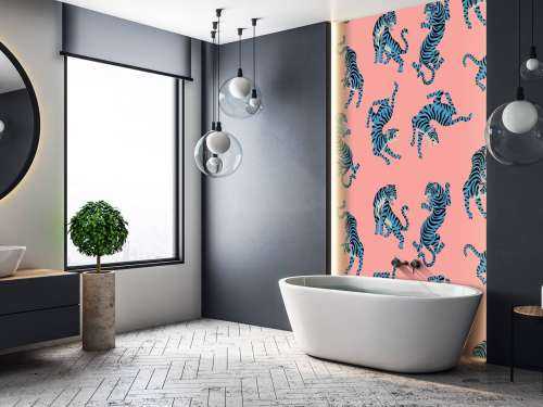 Motif Tigres bleus