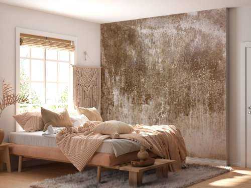 Mur brun vieilli