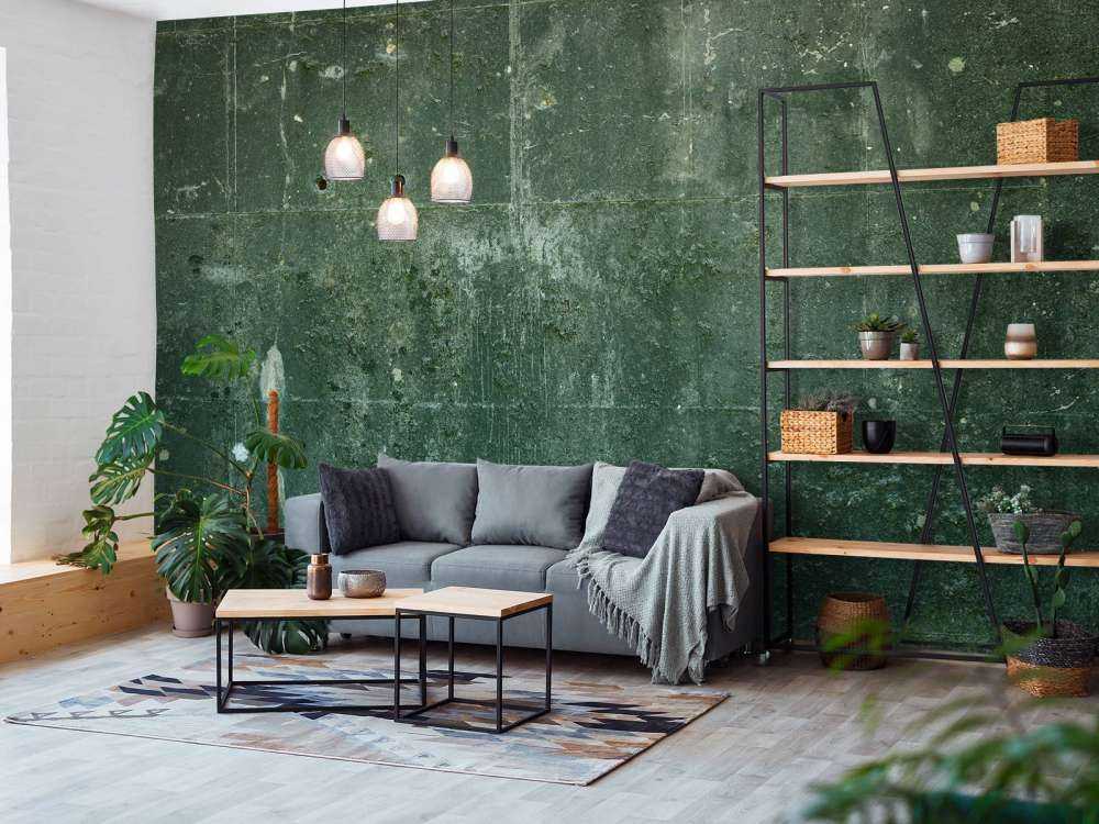 Aspect de béton vert