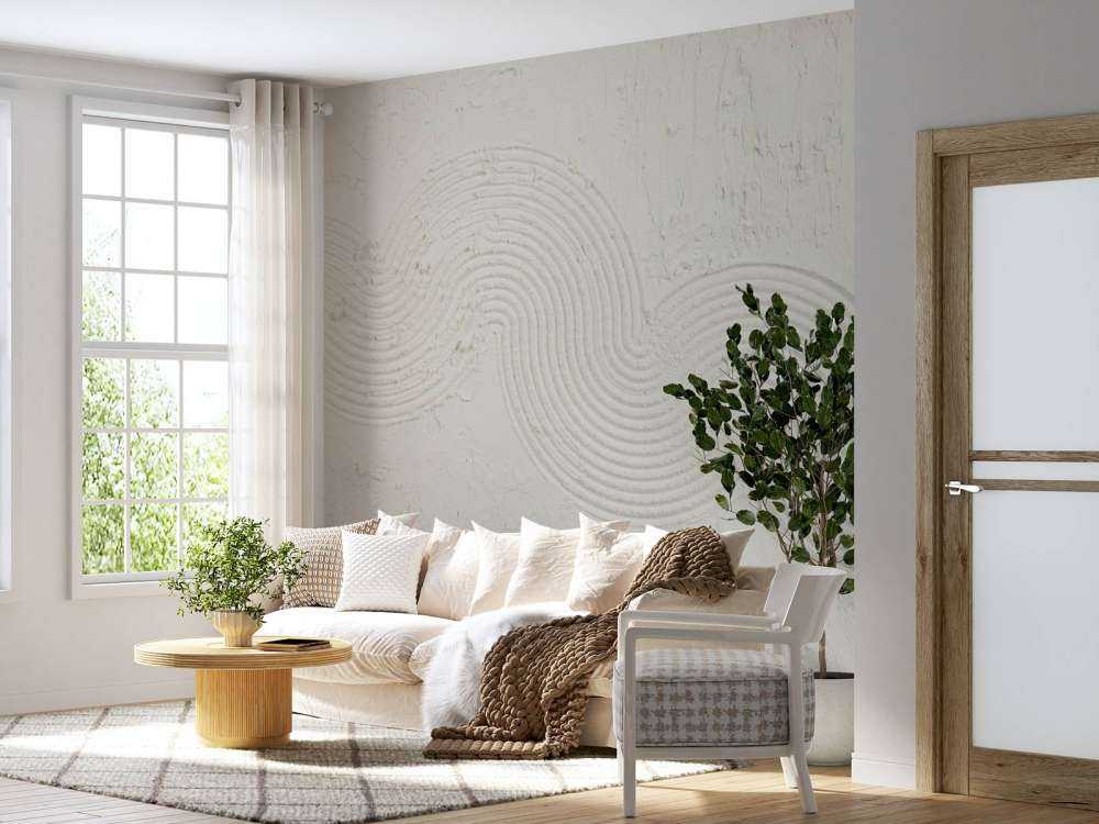 Texture de jardin zen