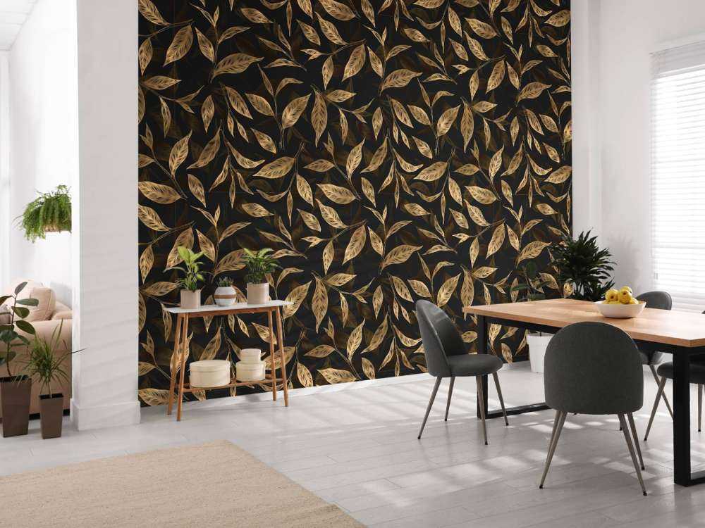 Feuilles de thé dorées
