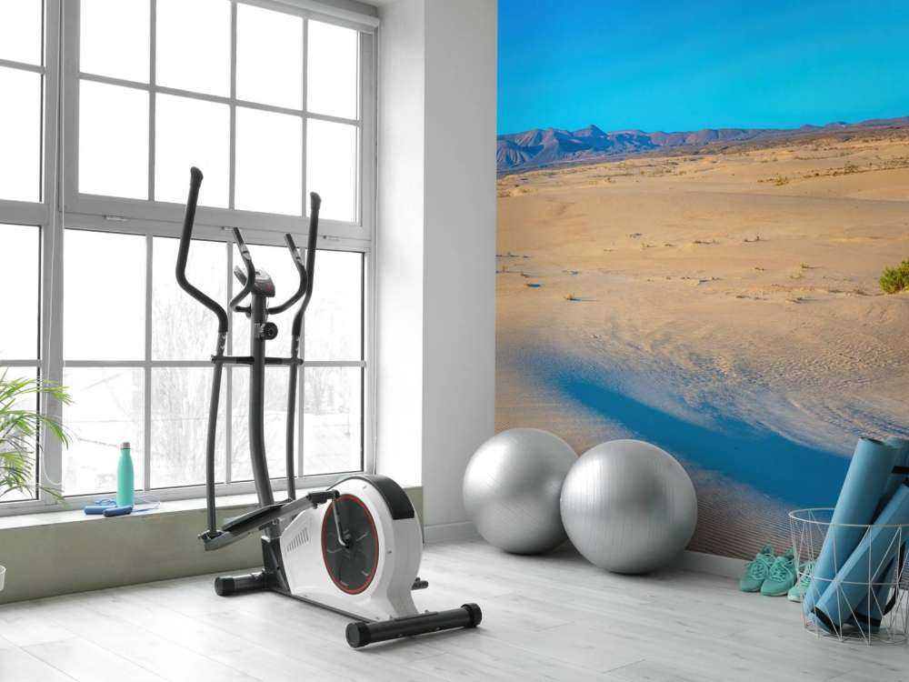 Lever de soleil sur des dunes de sable