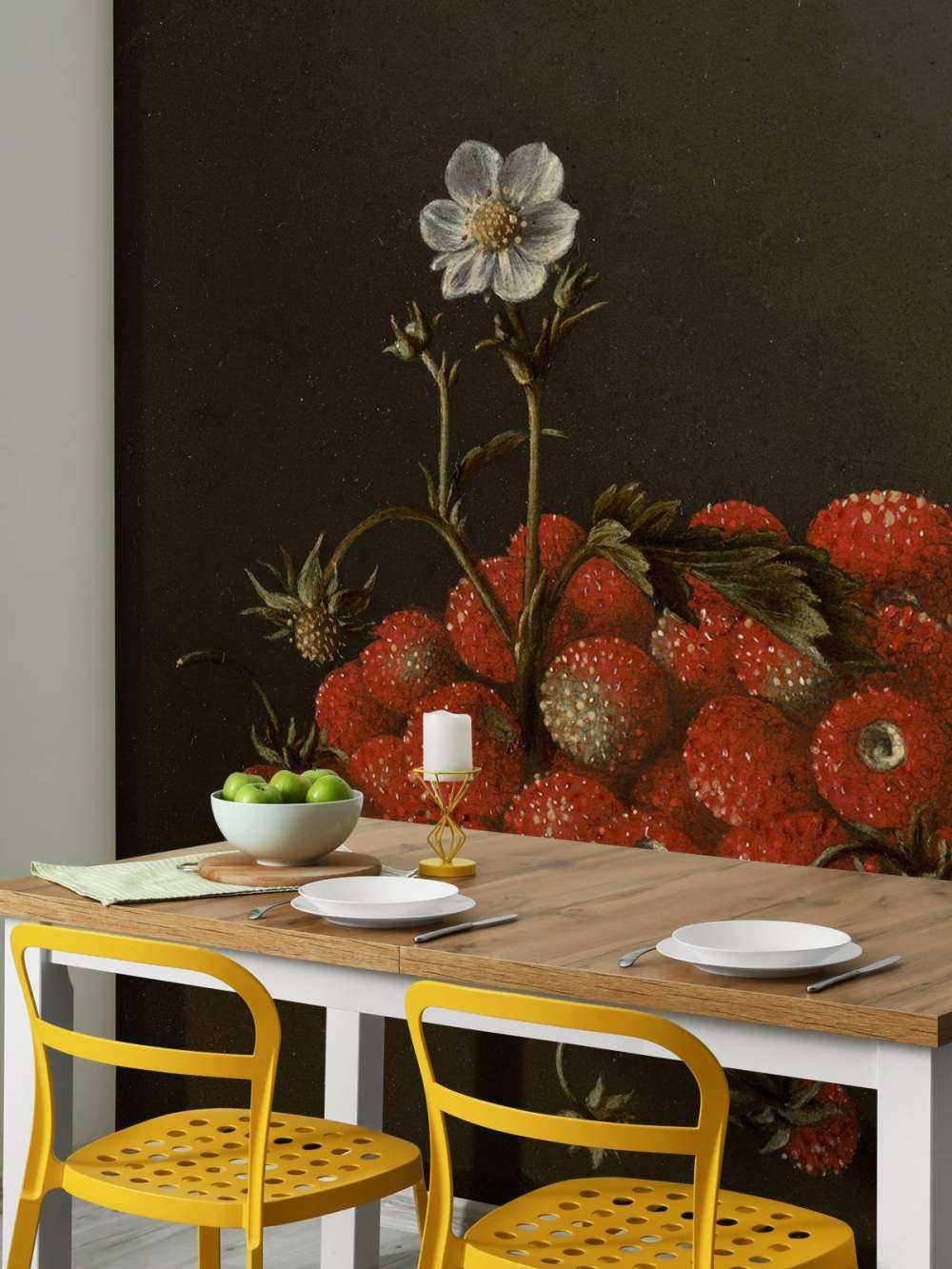 Nature morte aux fraises des bois